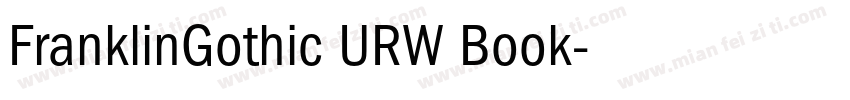 FranklinGothic URW Book字体转换